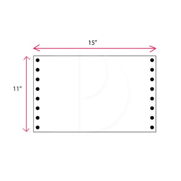 Computer Form 1 PLY 15' X 11' A3 SIZE (110 Fans)